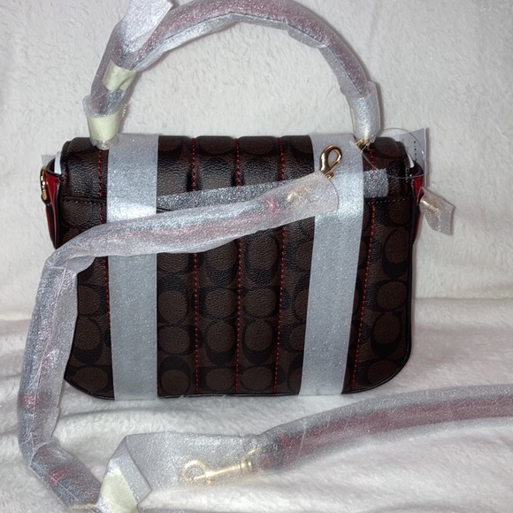 Coach Bags Coach Marlie Top Handle Satchel In Signature Canvas With Quilting Poshmark